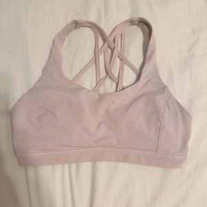 Pink lululemon sports bra
